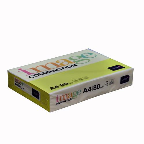 Image Coloraction Neon Copier A4 80gsm Neon Yellow (Ibiza) [Pack 500]