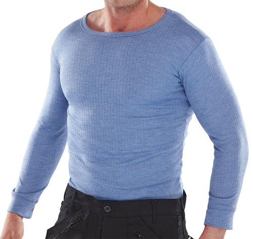 Click Thermal Clothing - Thermal Vest L/S Blue Xl