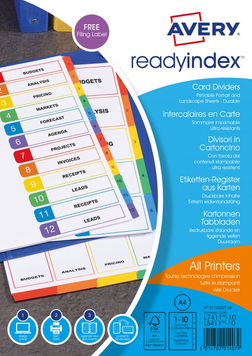 Avery 01735501 ReadyIndex™ -Dividers