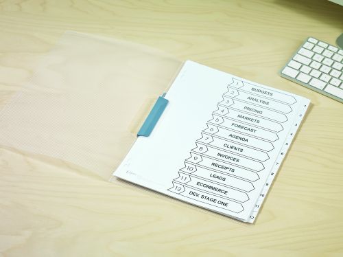 Avery Mylar 1-12 Reinforced Dividers unpunched A4 05240061