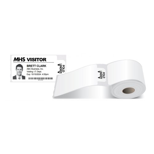 Avery Self-Adhesive Visitor Paper Badges with Time-Expiring Tabs (Pack 250) - 4851E-THR