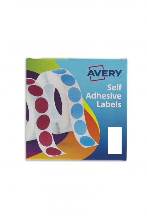 Avery Labels in Dispenser Rectangular 25x50mm White (Pack 400 Labels) 24-426