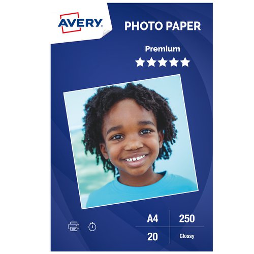 Photo Paper Premium Glossy 250gsm, A4, Inkjet