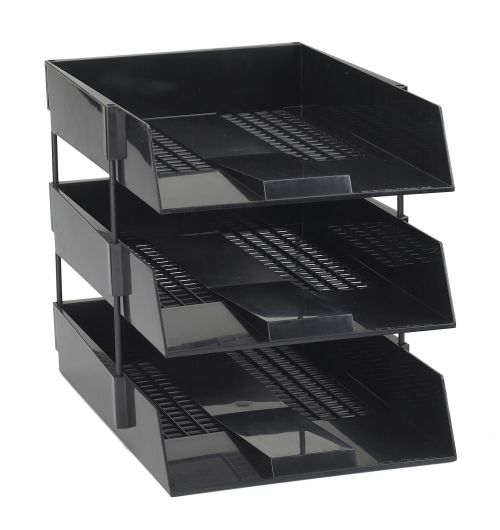 Avery Letter Tray Risers 118mm Black (Pack of 4) 404B-118