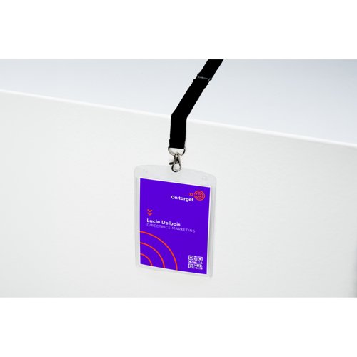 Avery A6 Badge Holders with Lanyards 148mm x 105mm (Pack 10) - 4834