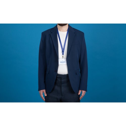 Avery Recycled Lanyard Blue with Trigger Clip Blue (Pack 10) - 4842B