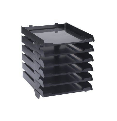 47998AV - Avery Original A4 6 Tier Paper Stack Organiser W250 x D320 x H300mm Black - 5336BLK