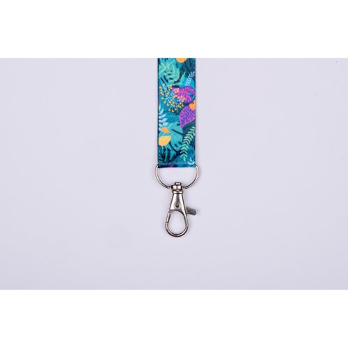 Avery Recycled Jungle Pre-Printed Lanyard with 2cm Wide Carabiner (Pack 1) - R4828JU-1