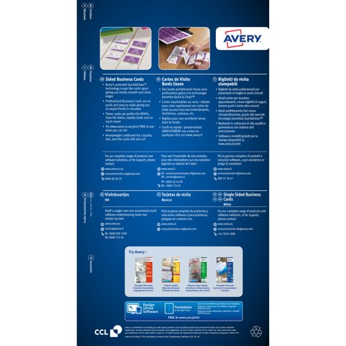 Avery Single-Sided Business Cards Pack 100 / 10 Sheets - C32011-10