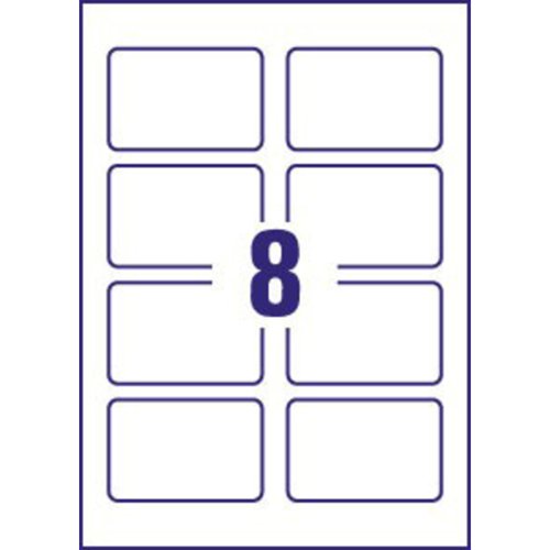 Avery Business Cards 85mm x 54mm Inkjet Prints on Both Sides 200 Cards / 25 Sheets 240 gsm - C32028-25