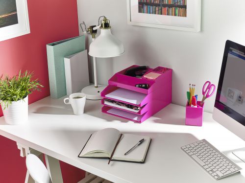 Avery ColorStak Letter Tray Pink PK2