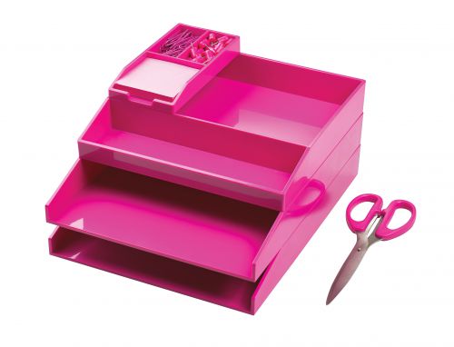 Avery ColorStak Office Desk Set Pink
