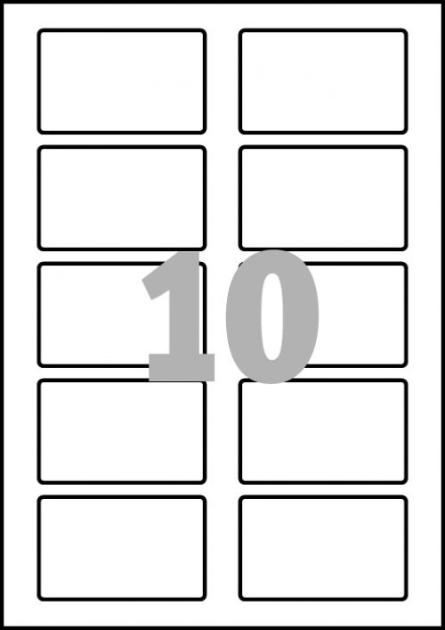 Avery Self Adhesive Name Badge 10 Per Sheet Wht (Pack of 200) L4785-20