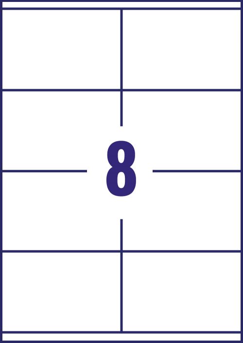 Avery BlockOut Shipping Label 99.1x67.7mm 8 per Sheet PK800