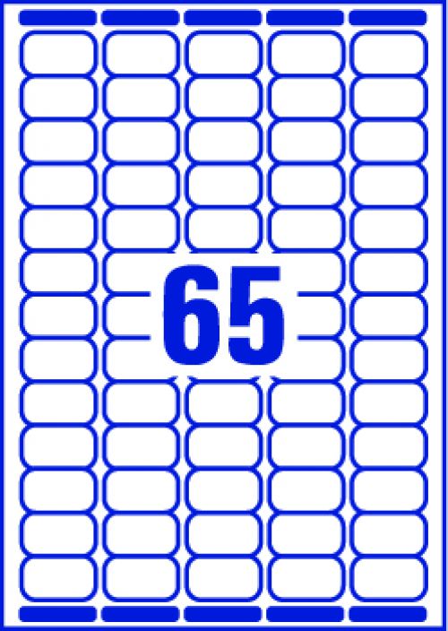 Avery L7651 25 Mini Address Labels 25 Sheets 65 Labels Per Sheet