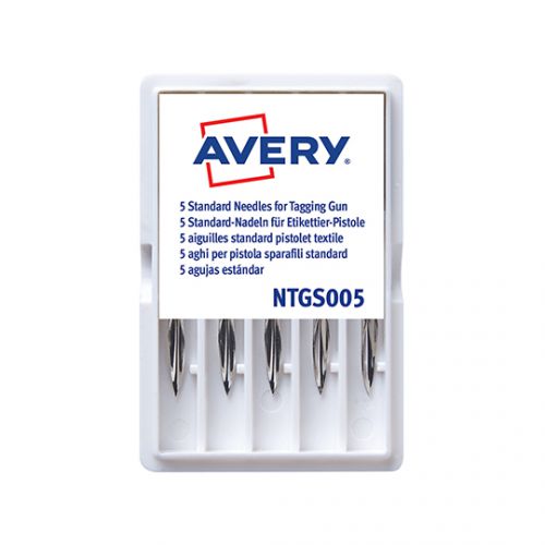 Avery Replacement Needles for Standard Tagging Gun Ref NTGS005 [Pack 5]