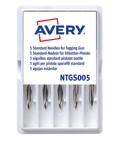 Avery Replacement Needles for Mark III Swiftach Tagging Gun NTGS005 [Pack 5]