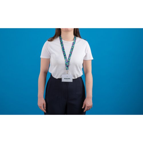 Avery Recycled Jungle Pre-Printed Lanyard with 2cm Wide Carabiner (Pack 1) - R4828JU-1