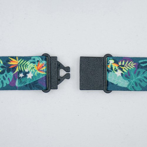 Avery Recycled Tropical Pre-Printed Lanyard with 2cm Wide Carabiner (Pack 1) - R4828T-1
