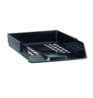 Avery Basics Letter Tray Stackable Versatile A4 Foolscap W278xD390xH70mm Black Ref 1132BLK