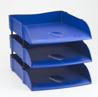 Avery DTR Eco Letter Tray A4/Foolscap Portrait Blue DR100BLUE