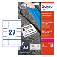Avery Self-Adhesive Name Badge 63.5x29.6mm White (Pack 540) L4784-20