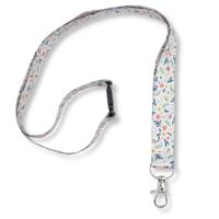Avery Recycled Floral Pre-Printed Lanyard with 2cm Wide Carabiner (Pack 1) - R4828F-1
