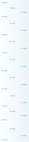 Visuclean Anti-Microbial Adhesive Vinyl - Door Plate - H.500 x W.100mm - Pack of 10