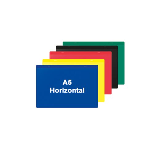 Rainbow Pocket - Self-Adhesive - Mixed Colours - H.155 x W.230mm - A5 Horizontal