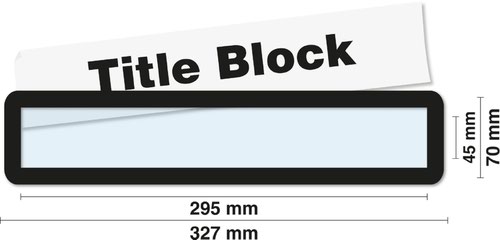 Frames4Docs Title Block Magnetic Display Frame Black (Pack 10) MFD6BK/10