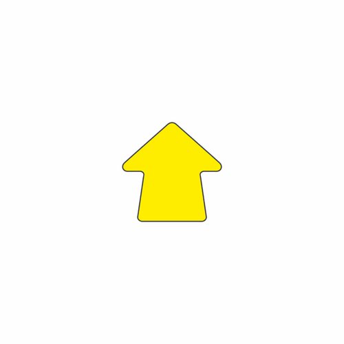 Floor Signals - Arrow - H.90 x W.90 - Pack of 100 - Yellow