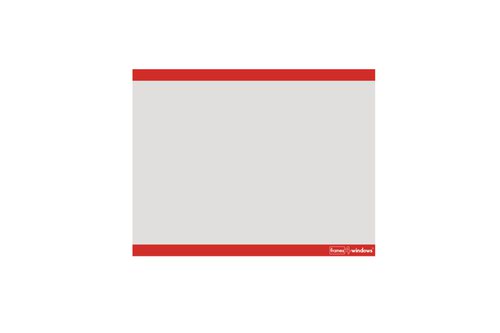 Frames4Windows Self-Adhesive Display Frame A4 Landscape Red (Pack 10) FW4HR/10