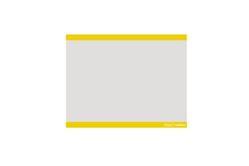 Frames4Windows Self-Adhesive Display Frame A4 Landscape Yellow (Pack 10) FW4H/Y/10