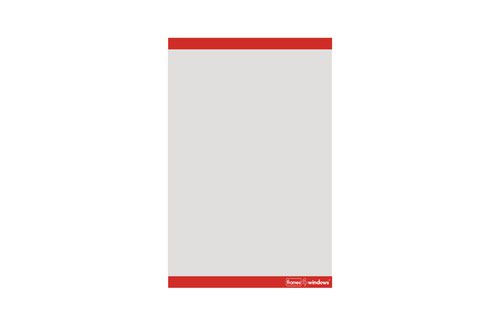 Frames4Windows Self-Adhesive Display Frame A4 Portrait Red (Pack 10) FW4VR/10