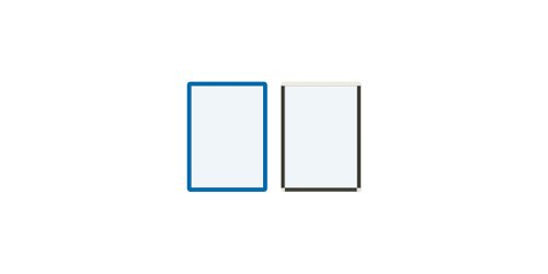 Frames4Docs - Magnetic - A4 - Blue - Pack of 10