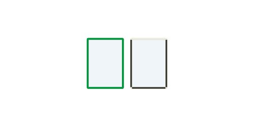Frames4Docs Magnetic Display Frame A4 Green (Pack 10) MFD4G/10