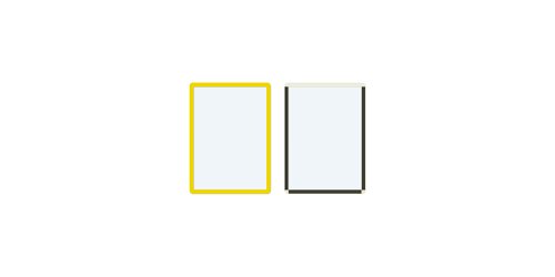 Frames4Docs Magnetic Display Frame A4 Yellow (Pack 10) MFD4Y/10