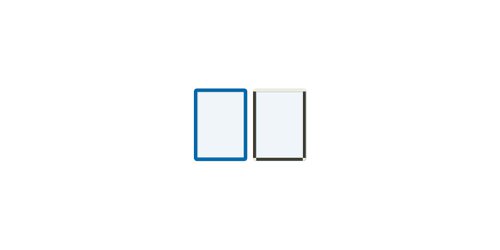 Frames4Docs - Magnetic - A5 Blue - Pack of 10