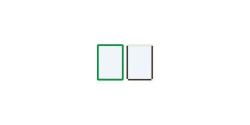Frames4Docs Magnetic Display Frame A5 Green (Pack 10) MFD5G/10