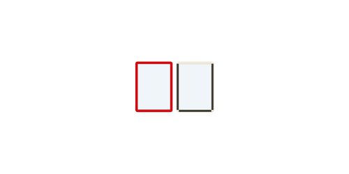 Frames4Docs Magnetic Display Frame A5 Red (Pack 10) MFD5R/10