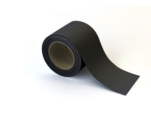 Magnetic Easy-Wipe Strip - Matt Black - H.100mm x W.10M
