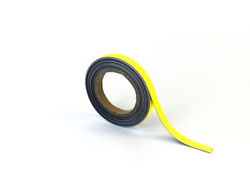 Magnetic Easy-Wipe Strip - Yellow - H.15mm x W.10M