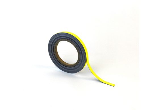 Magnetic Easy-Wipe Strip - Yellow - H.10mm x W.10M