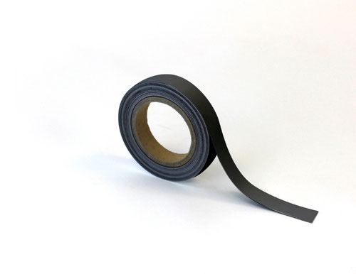 Magnetic Easy-Wipe Strip - Matt Black - H.25mm x W.10M