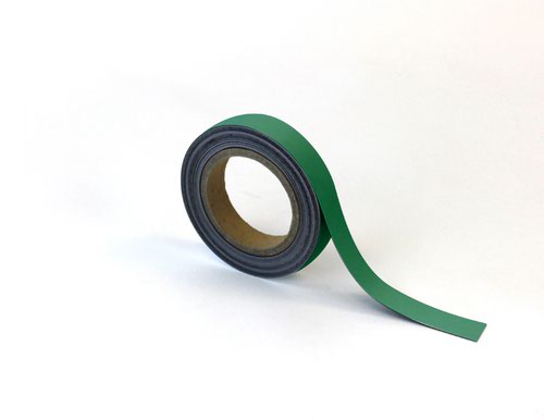 Magnetic Easy-Wipe Strip - Green - H.25mm x W.10M
