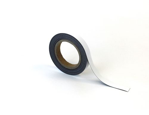 Magnetic Easy-Wipe Strip - White - H.20mm x W.10M