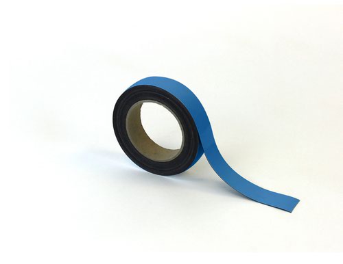 Magnetic Easy-Wipe Strip - Blue - H.30mm x W.10M
