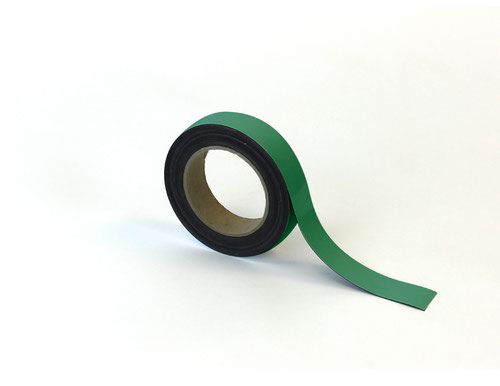 Magnetic Easy-Wipe Strip - Green - H.30mm x W.10M