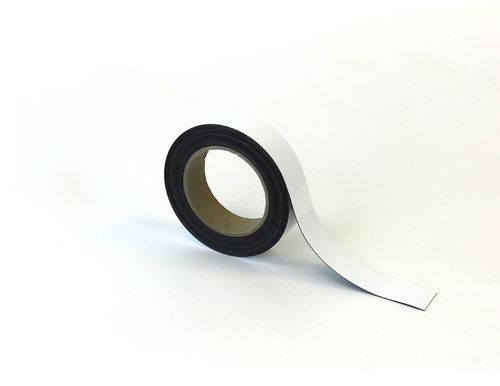 Magnetic Easy-Wipe Strip - White - H.30mm x W.10M