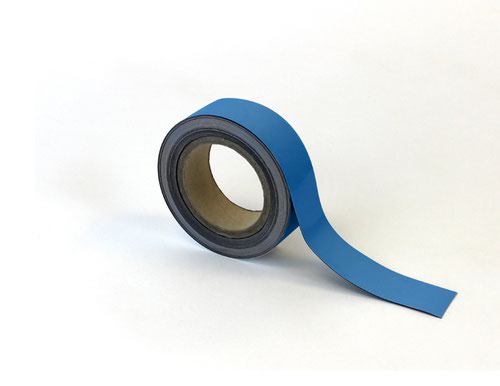 Beaverswood Magnetic Easy-Wipe Strip 40mm x 10m Blue MSR4B